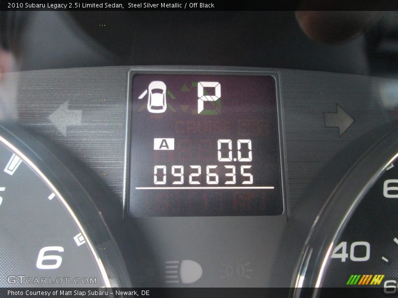 Steel Silver Metallic / Off Black 2010 Subaru Legacy 2.5i Limited Sedan