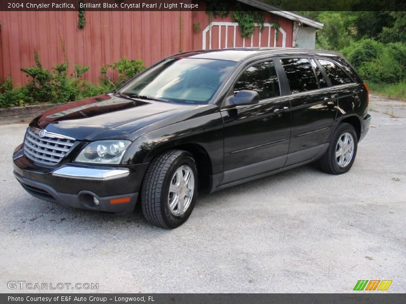Brilliant Black Crystal Pearl / Light Taupe 2004 Chrysler Pacifica