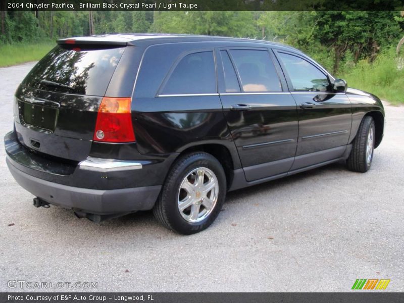 Brilliant Black Crystal Pearl / Light Taupe 2004 Chrysler Pacifica
