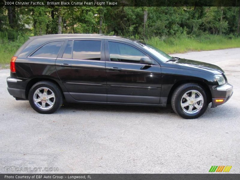 Brilliant Black Crystal Pearl / Light Taupe 2004 Chrysler Pacifica