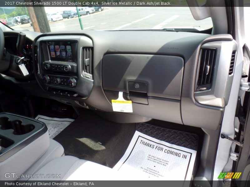 Silver Ice Metallic / Dark Ash/Jet Black 2017 Chevrolet Silverado 1500 LT Double Cab 4x4