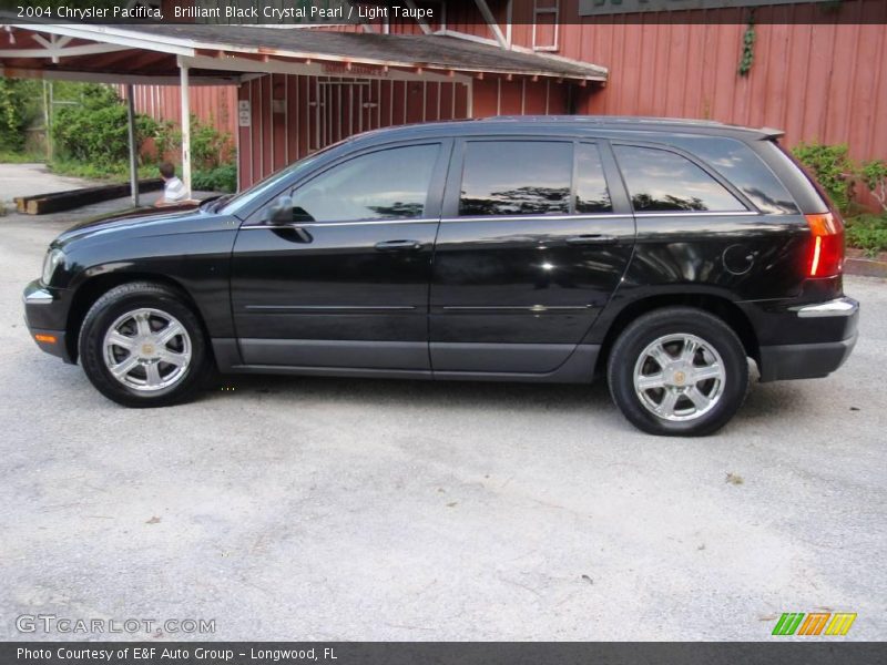 Brilliant Black Crystal Pearl / Light Taupe 2004 Chrysler Pacifica