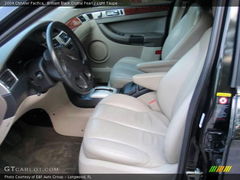 Brilliant Black Crystal Pearl / Light Taupe 2004 Chrysler Pacifica