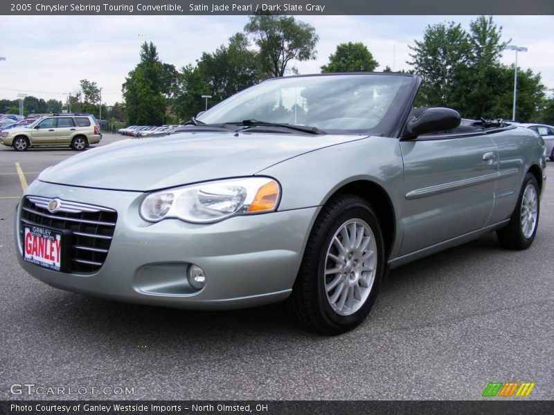 Satin Jade Pearl / Dark Slate Gray 2005 Chrysler Sebring Touring Convertible