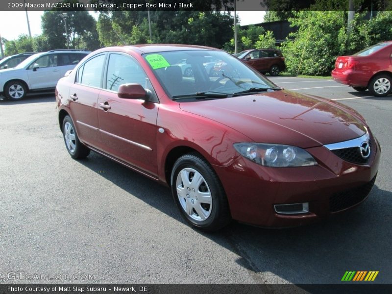 Copper Red Mica / Black 2009 Mazda MAZDA3 i Touring Sedan
