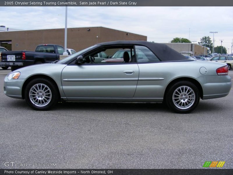 Satin Jade Pearl / Dark Slate Gray 2005 Chrysler Sebring Touring Convertible