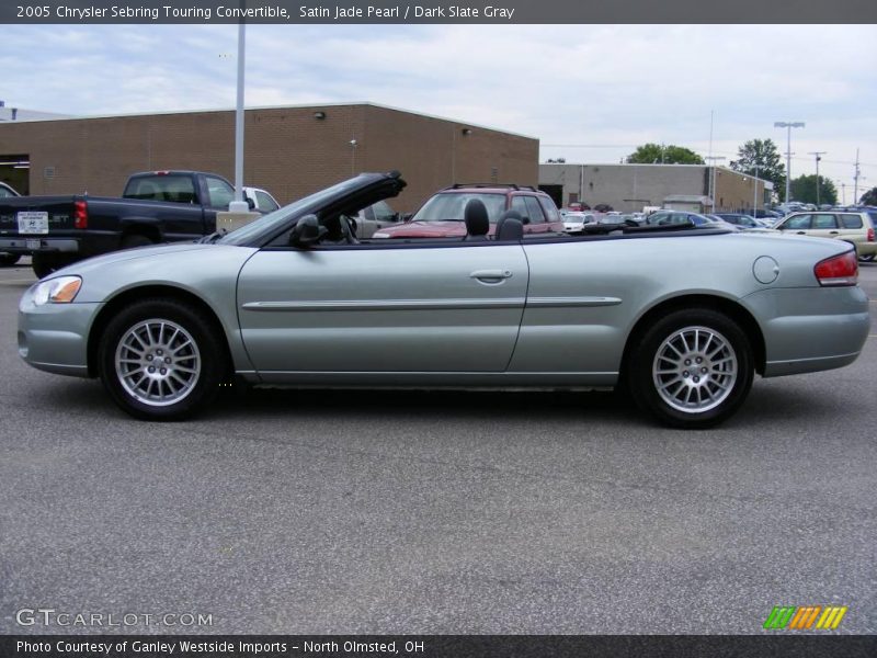 Satin Jade Pearl / Dark Slate Gray 2005 Chrysler Sebring Touring Convertible