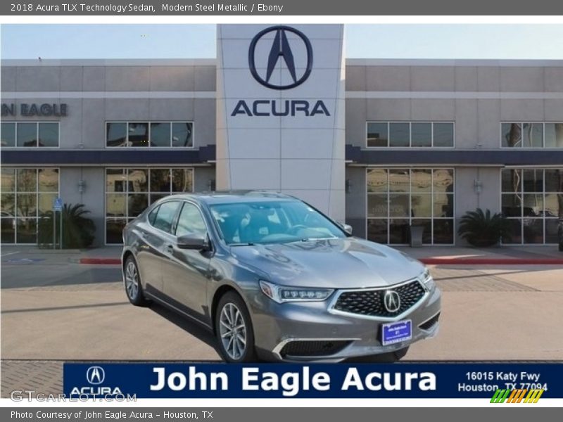 Modern Steel Metallic / Ebony 2018 Acura TLX Technology Sedan