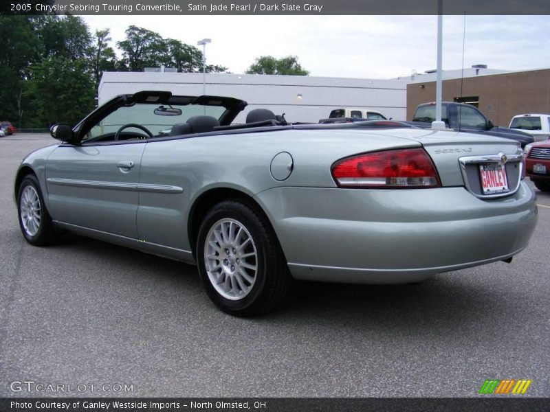 Satin Jade Pearl / Dark Slate Gray 2005 Chrysler Sebring Touring Convertible