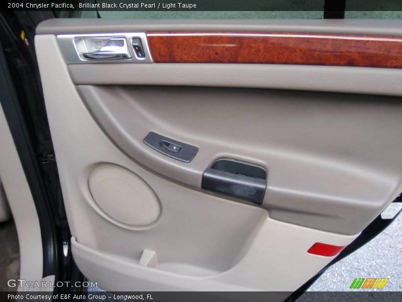 Brilliant Black Crystal Pearl / Light Taupe 2004 Chrysler Pacifica