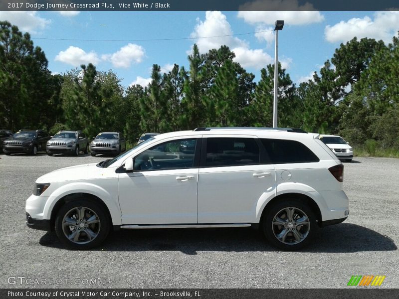 Vice White / Black 2017 Dodge Journey Crossroad Plus