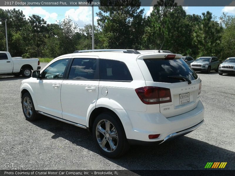 Vice White / Black 2017 Dodge Journey Crossroad Plus