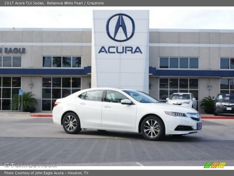 Bellanova White Pearl / Graystone 2017 Acura TLX Sedan