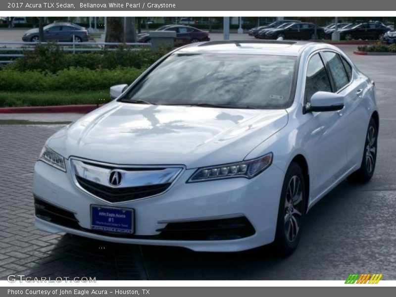 Bellanova White Pearl / Graystone 2017 Acura TLX Sedan