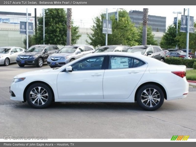 Bellanova White Pearl / Graystone 2017 Acura TLX Sedan