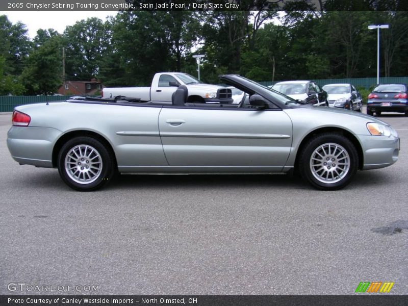 Satin Jade Pearl / Dark Slate Gray 2005 Chrysler Sebring Touring Convertible