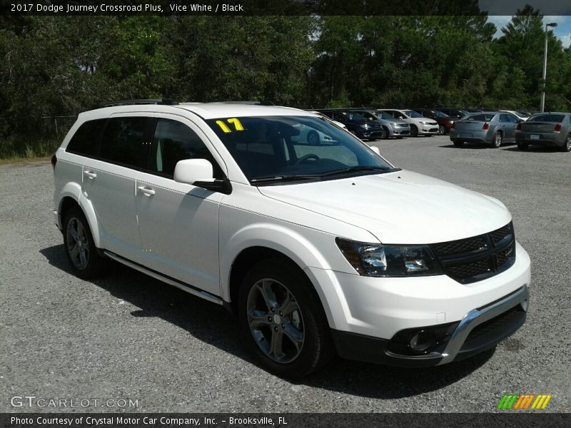 Vice White / Black 2017 Dodge Journey Crossroad Plus