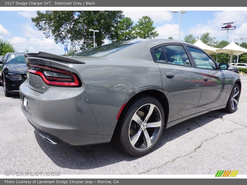 Destroyer Grey / Black 2017 Dodge Charger SXT