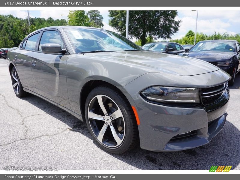 Destroyer Grey / Black 2017 Dodge Charger SXT