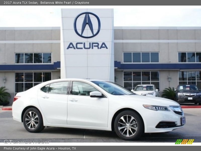 Bellanova White Pearl / Graystone 2017 Acura TLX Sedan