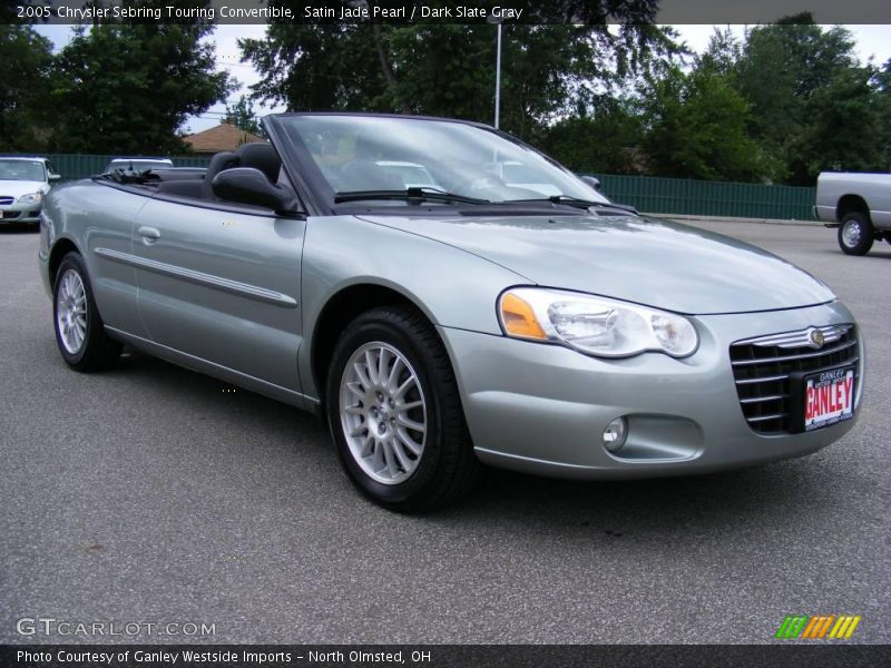 Satin Jade Pearl / Dark Slate Gray 2005 Chrysler Sebring Touring Convertible