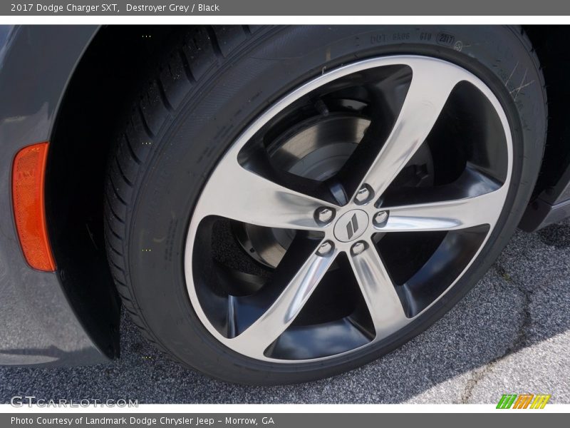 Destroyer Grey / Black 2017 Dodge Charger SXT