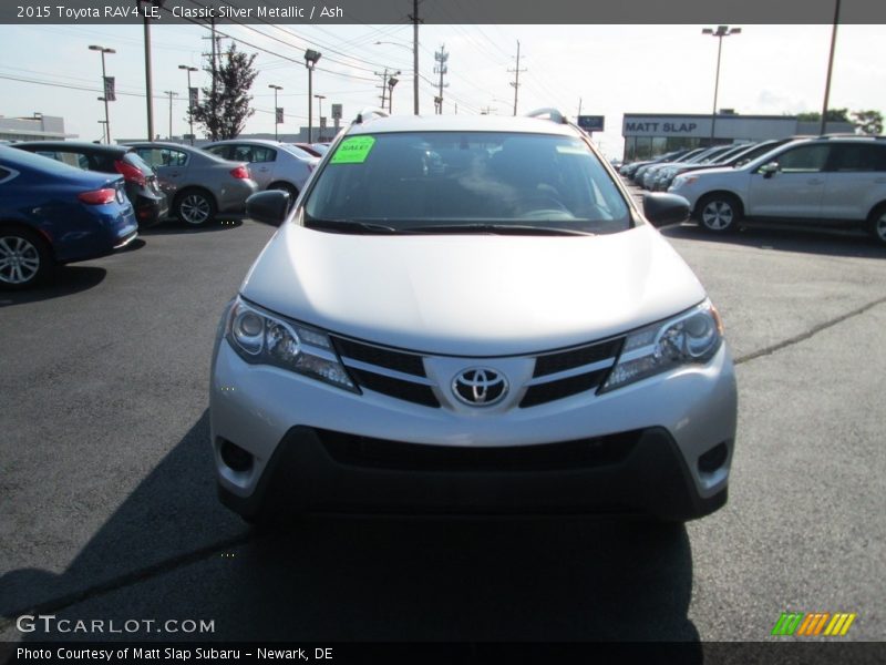 Classic Silver Metallic / Ash 2015 Toyota RAV4 LE