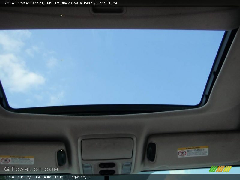 Brilliant Black Crystal Pearl / Light Taupe 2004 Chrysler Pacifica