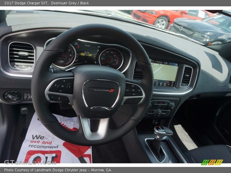 Destroyer Grey / Black 2017 Dodge Charger SXT