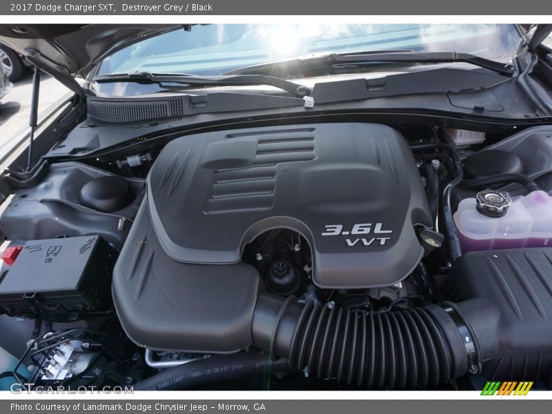 Destroyer Grey / Black 2017 Dodge Charger SXT