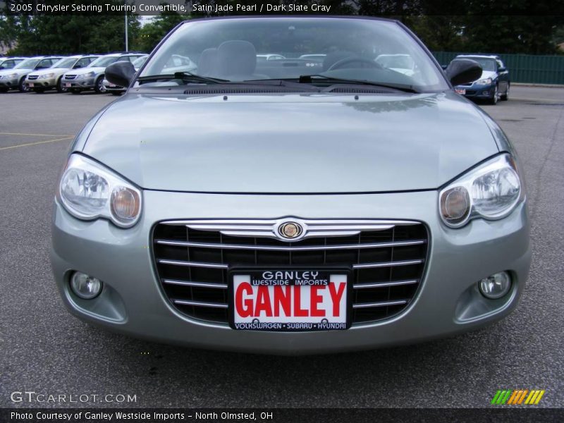 Satin Jade Pearl / Dark Slate Gray 2005 Chrysler Sebring Touring Convertible