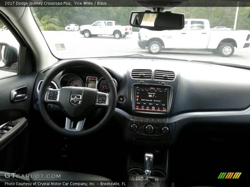 Vice White / Black 2017 Dodge Journey Crossroad Plus