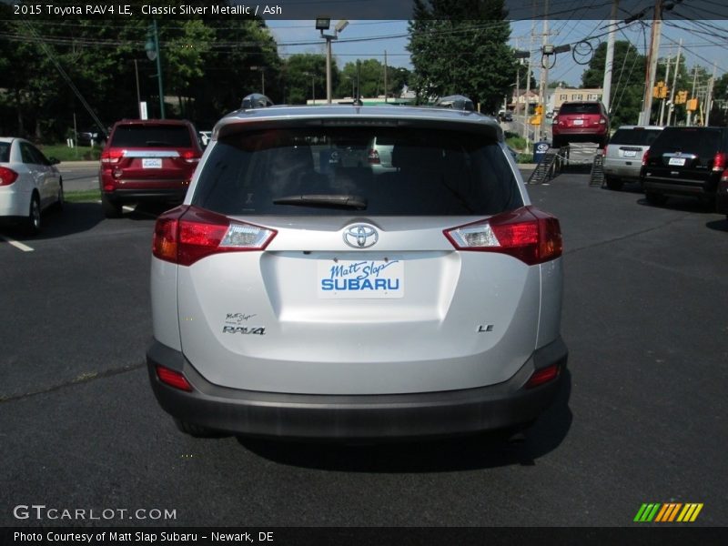 Classic Silver Metallic / Ash 2015 Toyota RAV4 LE