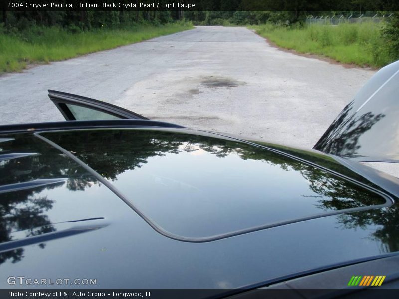 Brilliant Black Crystal Pearl / Light Taupe 2004 Chrysler Pacifica