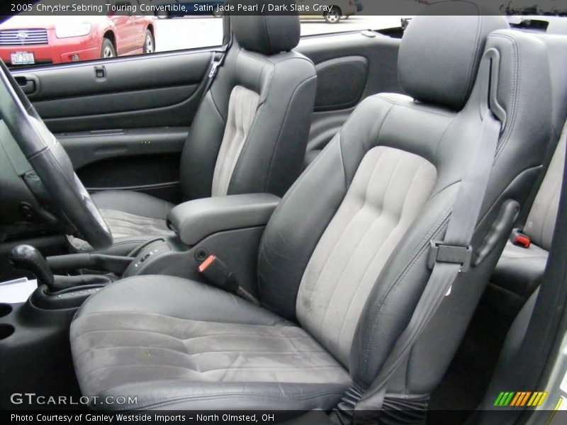 Satin Jade Pearl / Dark Slate Gray 2005 Chrysler Sebring Touring Convertible