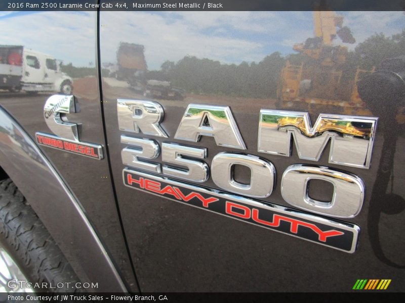 Maximum Steel Metallic / Black 2016 Ram 2500 Laramie Crew Cab 4x4