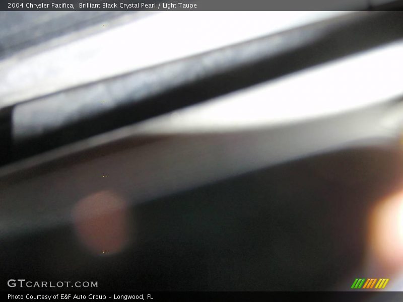 Brilliant Black Crystal Pearl / Light Taupe 2004 Chrysler Pacifica