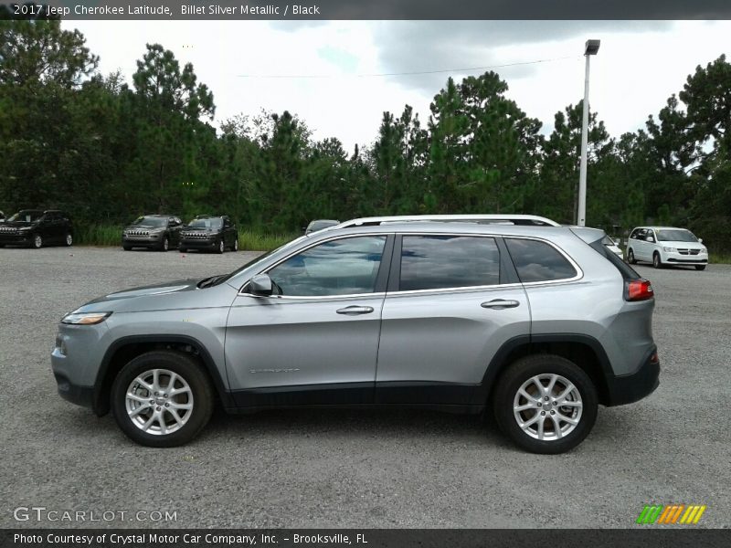 Billet Silver Metallic / Black 2017 Jeep Cherokee Latitude