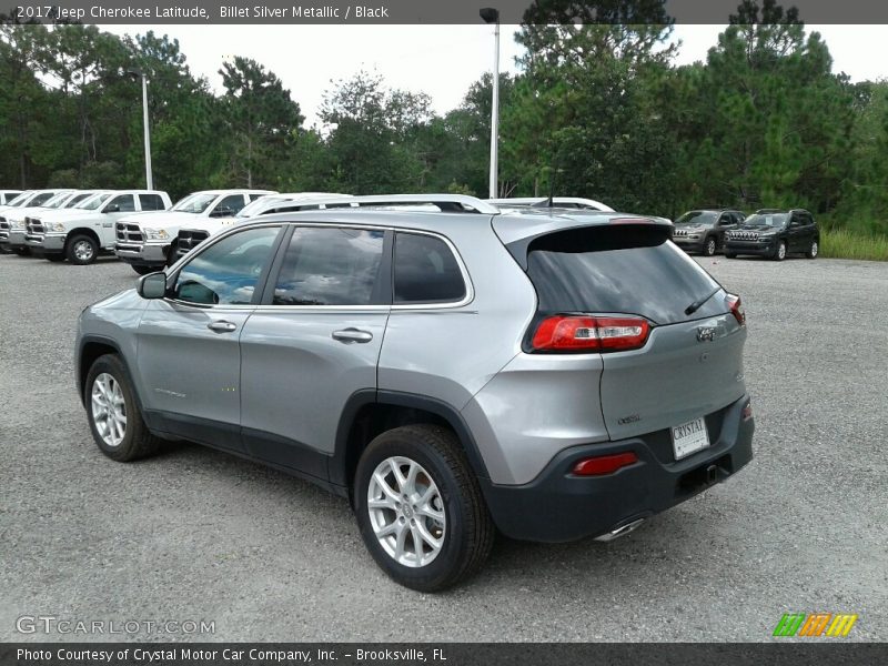 Billet Silver Metallic / Black 2017 Jeep Cherokee Latitude