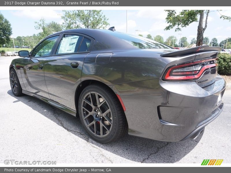 Granite Pearl / Black/Ruby Red 2017 Dodge Charger Daytona 392