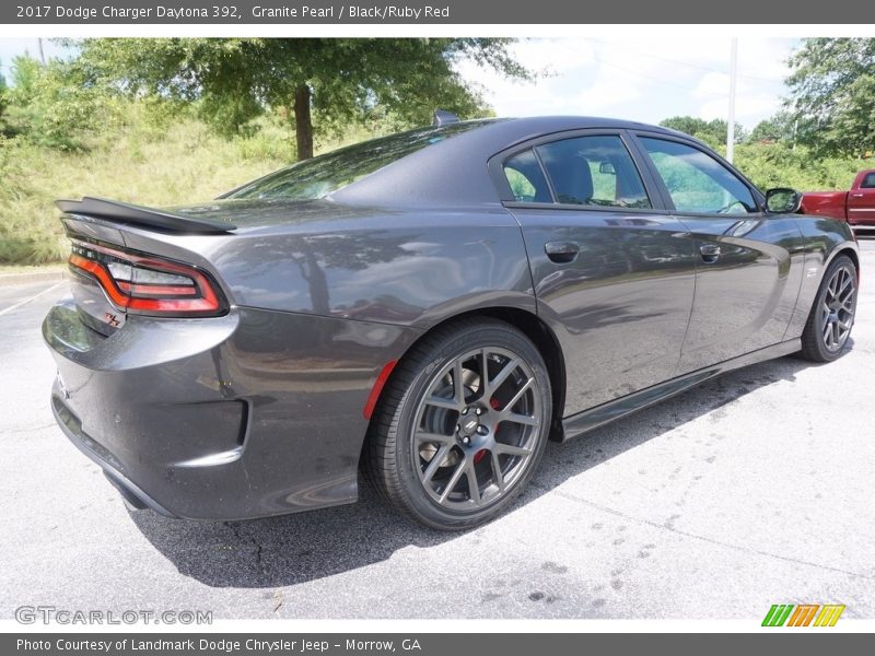 Granite Pearl / Black/Ruby Red 2017 Dodge Charger Daytona 392