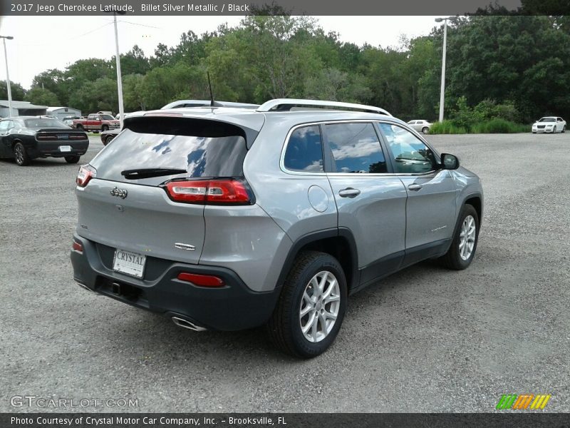 Billet Silver Metallic / Black 2017 Jeep Cherokee Latitude