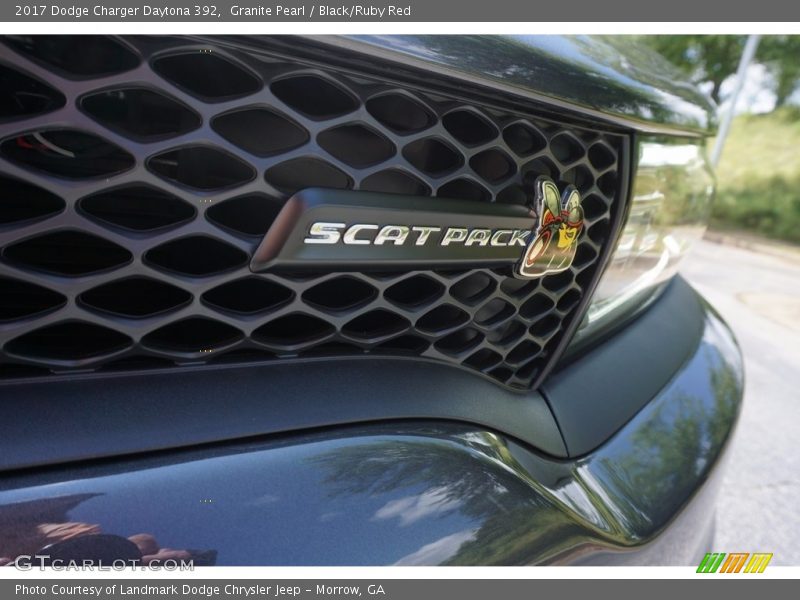 Granite Pearl / Black/Ruby Red 2017 Dodge Charger Daytona 392