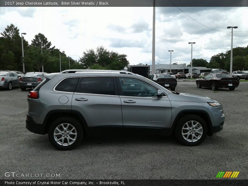 Billet Silver Metallic / Black 2017 Jeep Cherokee Latitude