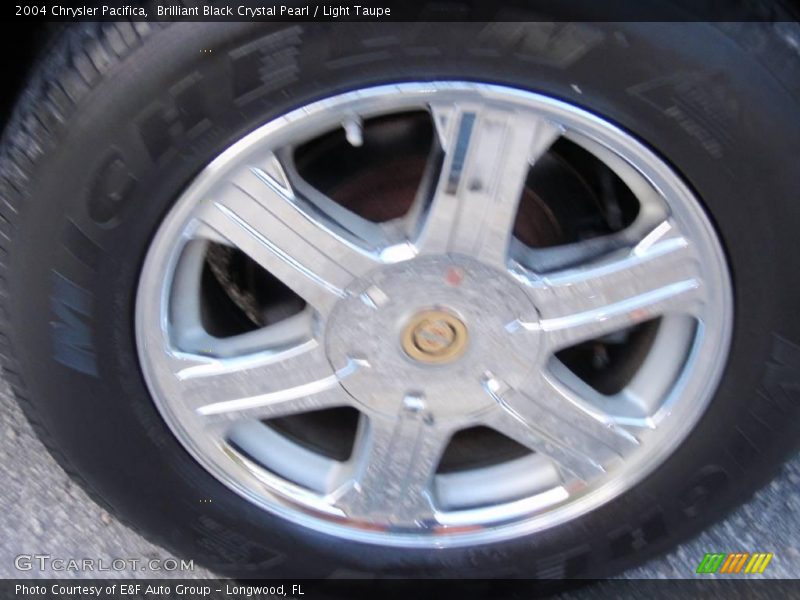 Brilliant Black Crystal Pearl / Light Taupe 2004 Chrysler Pacifica