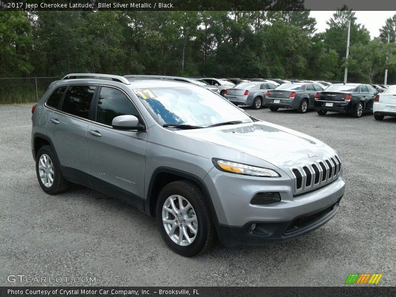 Billet Silver Metallic / Black 2017 Jeep Cherokee Latitude