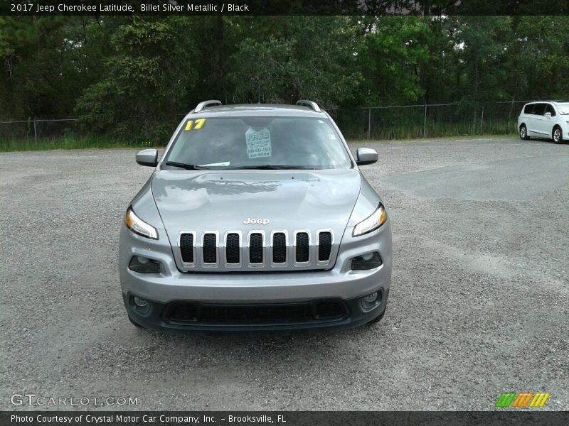 Billet Silver Metallic / Black 2017 Jeep Cherokee Latitude