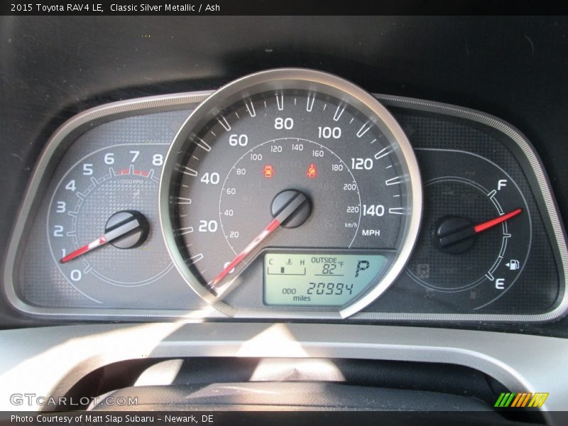 Classic Silver Metallic / Ash 2015 Toyota RAV4 LE