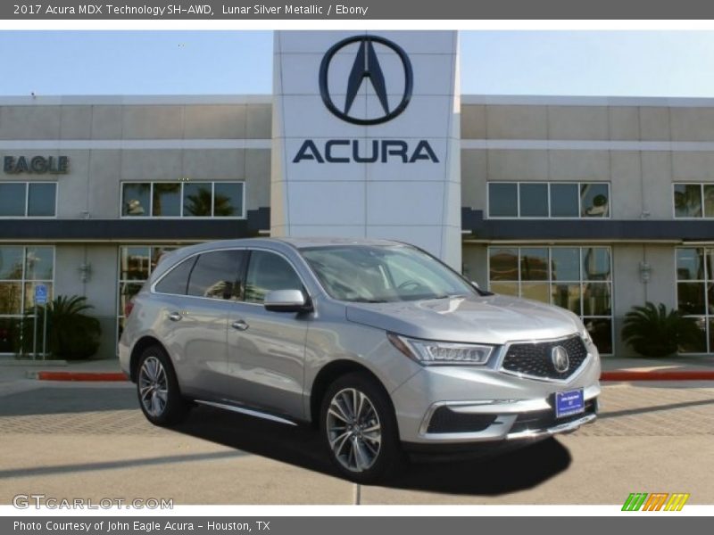 Lunar Silver Metallic / Ebony 2017 Acura MDX Technology SH-AWD