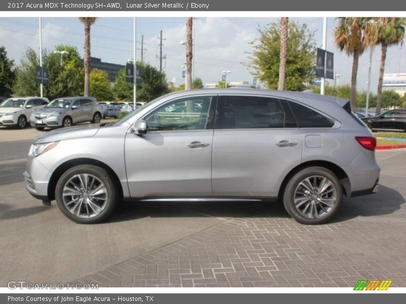 Lunar Silver Metallic / Ebony 2017 Acura MDX Technology SH-AWD